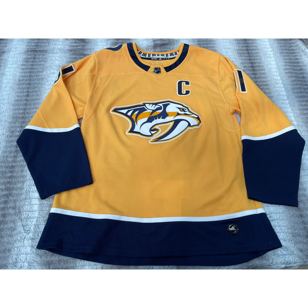 Authentic Adidas NHL Nashville Predators Hockey Jersey Mens Sz 54 Opnwide